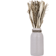 Trockenblume Caraquet, 28 cm, mit Vase
