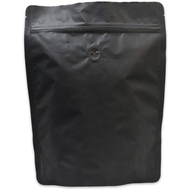Sachets à fond plat, noir, avec valve