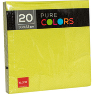 Servietten Pure Colors, 33 x 33 cm, 1/4-Falz