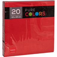 Serviettes Pure Colors, 33 x 33 cm, pliure 1/4
