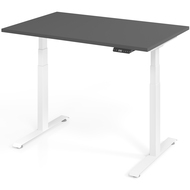 Elektrisch höhenverstellbarer Schreibtisch Tarys Ergo-0, Gestellfarbe weiss