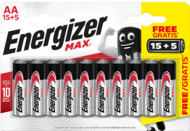 Batterien Max, 15 Stück + 5 gratis