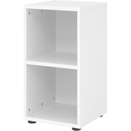 étagère Tarys, 2 hauteurs de classeurs, 40 cm, panneau arrière pliable