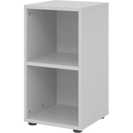 étagère Tarys, 2 hauteurs de classeurs, 40 cm, panneau arrière pliable