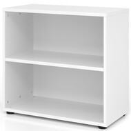 étagère Tarys, 2 hauteurs de classeurs, 80 cm, panneau arrière pliable