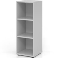 étagère Tarys, 3 hauteurs de classeurs, 40 cm, panneau arrière pliable