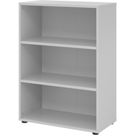 étagère Tarys, 3 hauteurs de classeurs, 80 cm, panneau arrière pliable