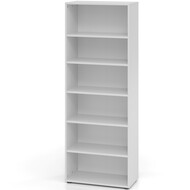 étagère Tarys, 6 hauteurs de classeurs, 80 cm, panneau arrière pliable