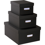 Boîtes de rangement OfficeByMe, Set de 3