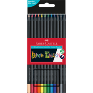 crayons de couleur Black Edition, 12 pièces