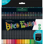 crayons de couleur Black Edition, 50 pièces