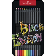 crayons de couleur Black Edition, boîte de 12