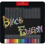 crayons de couleur Black Edition, boîte de 24