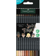 crayons de couleur Black Edition, Skin Tones, 12 pièces