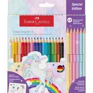 crayons de couleur Color Grip licorne, 18 + 6 pièces
