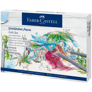 Faber-Castell crayons de couleur Goldfaber Aqua, set cadeau, 18 pièces, assorties - 4005401146148_01_ow