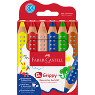 Crayons de couleur Grippy, 6 pièces