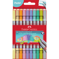 Feutres double pointe Pastell, 10 pièces