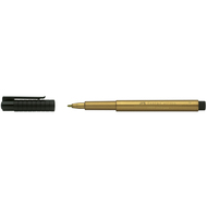 Faber-Castell stylos à l’encre de Chine Pitt Artist Pen, Metallic, doré - 4005401673507_01_ow