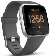 Fitbit Versa Lite Smartwatch, charcoal/silber