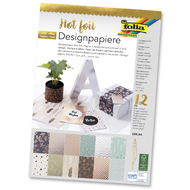 Designpapier, Hot Foil, 12 Blatt