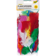 Plumes duveteuses, mélange multicolore 10 g