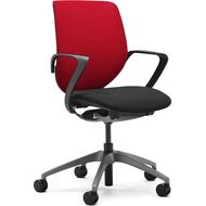 Giroflex 313 chaise de bureau, noir, rouge - 7630006748526_01_ow