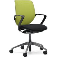 Giroflex 313 chaise de bureau, noir, vert - 7630006748533_01_ow