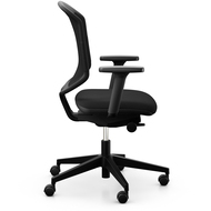 Giroflex 434 chaise de bureau, piètement en platisque, noir - 7630006749059_02_ow