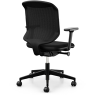 Giroflex 434 chaise de bureau, piètement en platisque, noir - 7630006749059_03_ow