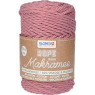 Glorex Makramee Rope, 3 mm, 250 g, mauve