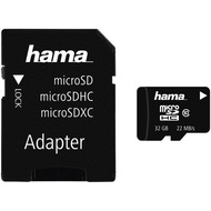 carte mémoire microSDHC Class 10 + adaptateur SD