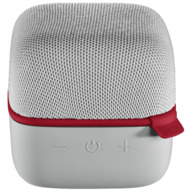 HAMA enceinte Bluetooth Cube, gris/rouge
