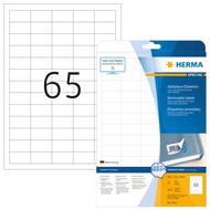 Herma étiquettes repositionnable, 4212, 21.2 x 38 mm, 25 feuilles - 1038260