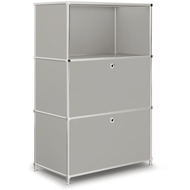 Highboard VEROM, 2 Klapptüren, 1 Fach, mit Lochgriffen