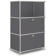 Highboard VEROM, 2 Schubladen, 1 Fach, mit Lochgriffen