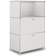 Highboard VEROM, 2 Klapptüren, 1 Fach, mit Lochgriffen
