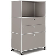 Highboard VEROM, 2 Schubladen, 1 Hängeregisterauszug