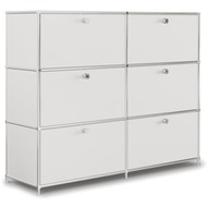 Highboard VEROM, 2 tiroirs, 4 portes à charnière