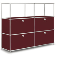 Highboard VEROM, 4 Schubladen, 2 Fächer ohne Rück- und Seitenwände