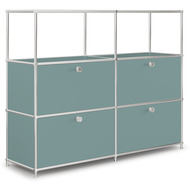 Highboard VEROM, 4 Schubladen, 2 Fächer ohne Rück- und Seitenwände