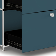 Highboard VEROM, 4 Schubladen, 2 Fächer ohne Rück- und Seitenwände, petrol - 7630006772989_03_ow
