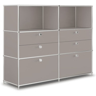 Highboard VEROM, 6 Schubladen, 2 Fächer