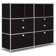 Highboard VEROM, 6 tiroirs, 2 étagères
