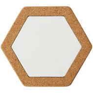 I AM CREATIVE Korkuntersetzer, Hexagon, 19 x 17 cm