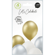 Luftballons, Metallic-Mix, 20 Stück