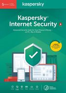 Kaspersky Internet Security Vollversion, 5 PC, (Windows, macOS, Android)