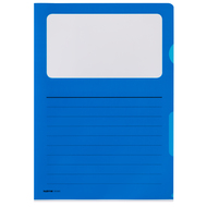 Kolma Sichtmappen Visa Script, 10 Stück, A4, 130 µm, glatt, blau - 7611967590942_01_ow