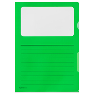 Kolma Sichtmappen Visa Script, 10 Stück, A4, 130 µm, glatt, grün - 7611967590928_01_ow