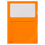 Kolma Sichtmappen Visa Script, 10 Stück, A4, 130 µm, glatt, orange - 7611967590966_01_ow